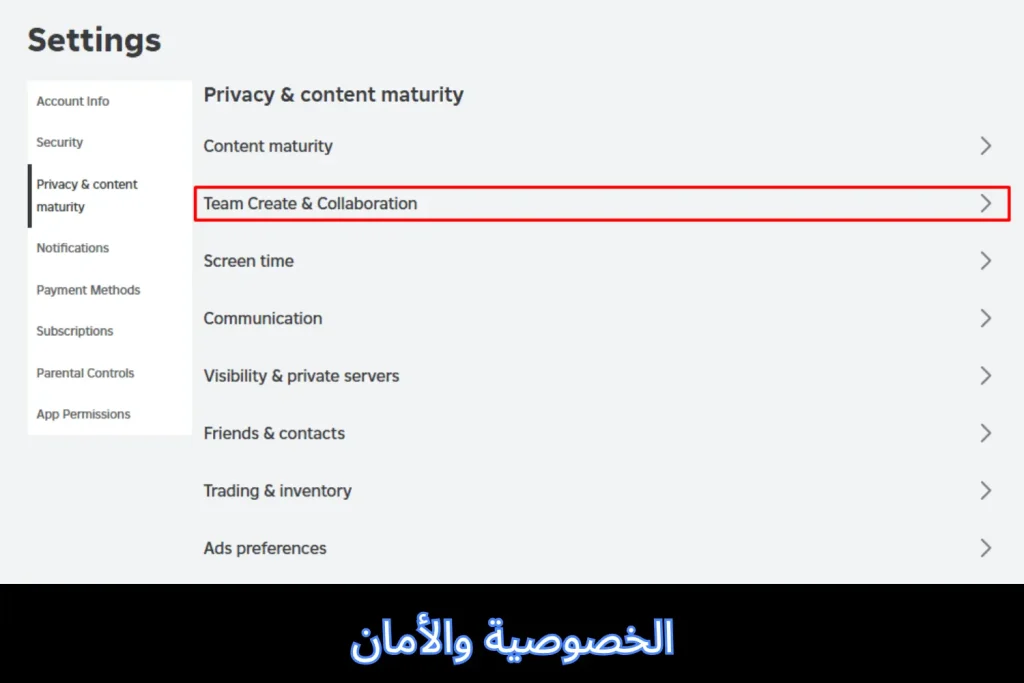 الخصوصية والأمان